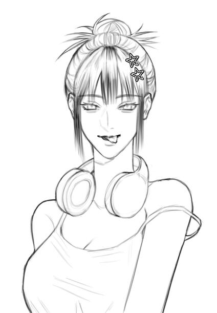 line art sample